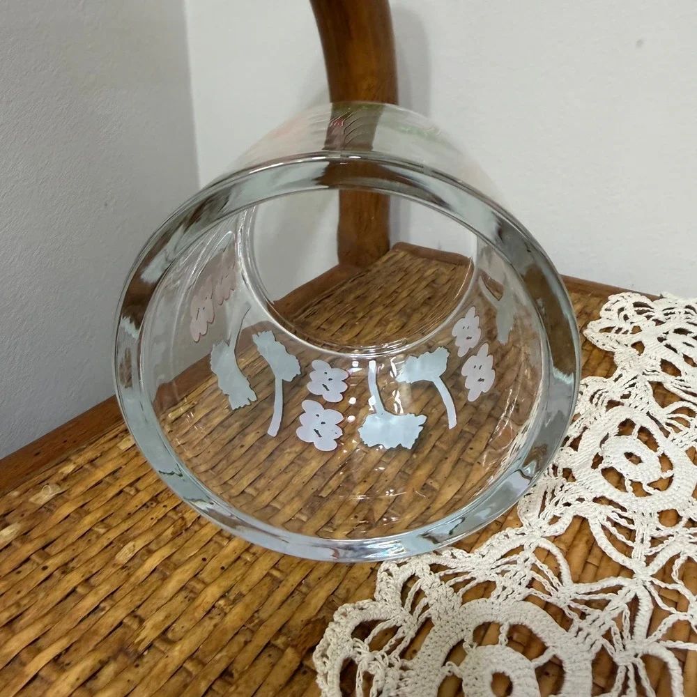 Vintage Garden Vegetable Rocks Glass Tomato Rhubarb Farmhouse Kitchen Decor
